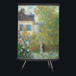 Claude Monet - The Artist's Garden in Argenteuil Tripod Lamp<br><div class="desc">The Artist's Garden in Argenteuil / A Corner of the Garden with Dahlias - Claude Monet,  Oil on Canvas,  1873</div>