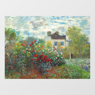 Claude Monet - The Artist's Garden in Argenteuil Wall Decal