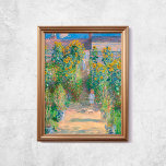 Claude Monet The Artists Garden Sunflowers Old Art Poster<br><div class="desc">Poster of Claude Monet,  The Artist's Garden at Vétheuil,  1880-1881. Old famous painting with a little boy and sunflowers. CCO license,  public domain. Frame not included.</div>
