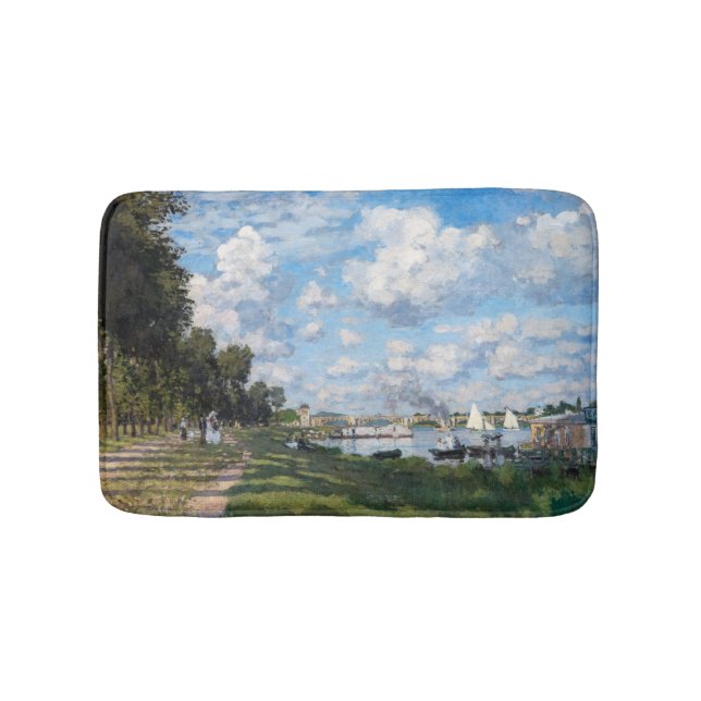 Claude Monet - The Basin at Argenteuil Bath Mat (Front)