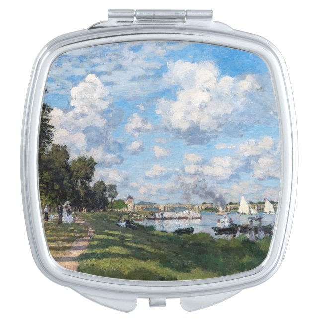 Claude Monet - The Basin at Argenteuil Compact Mirror (Front)