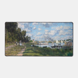 Claude Monet - The Basin at Argenteuil Desk Mat