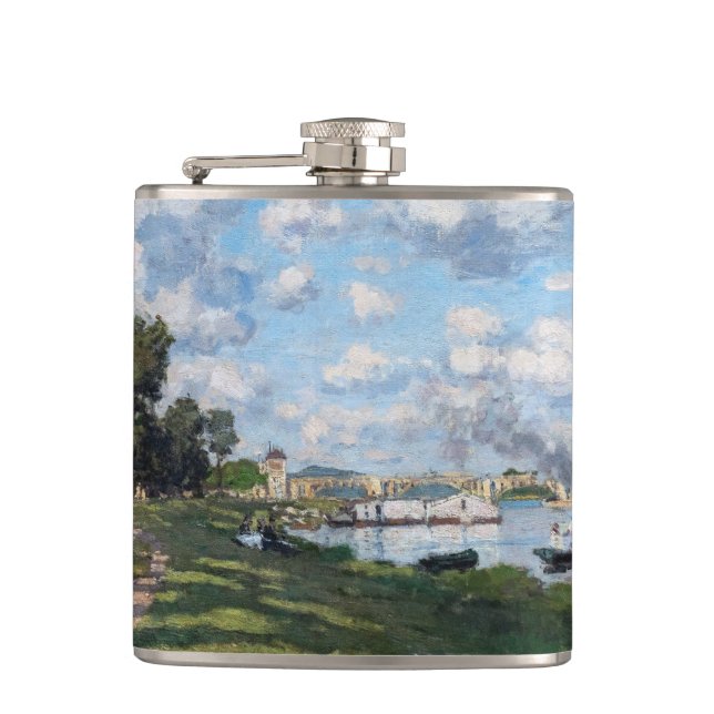 Claude Monet - The Basin at Argenteuil Flask (Front)