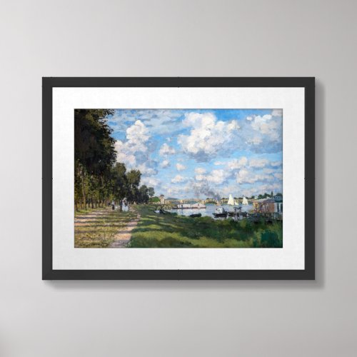 Claude Monet _ The Basin at Argenteuil Framed Art