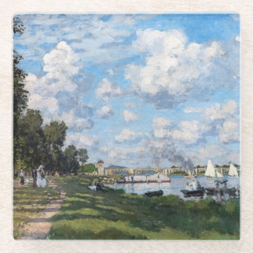 Claude Monet _ The Basin at Argenteuil Glass Coaster