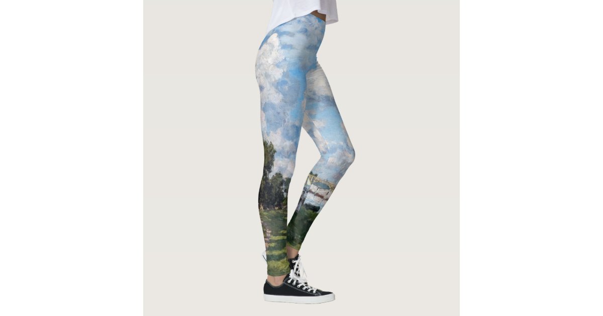 Claude Monet - The iris garden at Giverny Leggings for Sale by