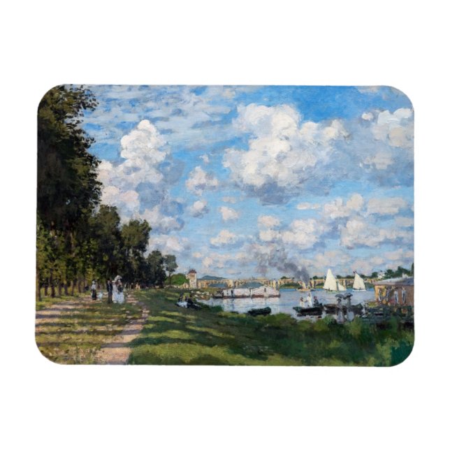 Claude Monet - The Basin at Argenteuil Magnet (Horizontal)