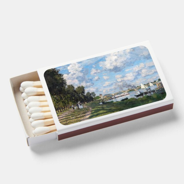 Claude Monet - The Basin at Argenteuil Matchboxes (Front Open)