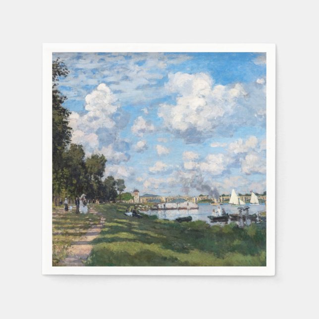 Claude Monet - The Basin at Argenteuil Napkins (Front)