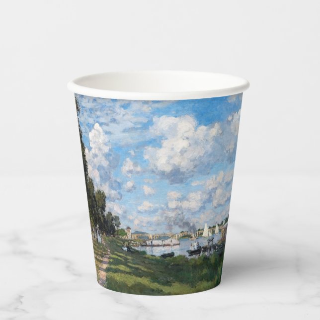 Claude Monet - The Basin at Argenteuil Paper Cups (Front)