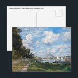 Claude Monet - The Basin at Argenteuil Postcard<br><div class="desc">The Basin at Argenteuil / Le Bassin d'Argenteuil by Claude Monet in 1872</div>