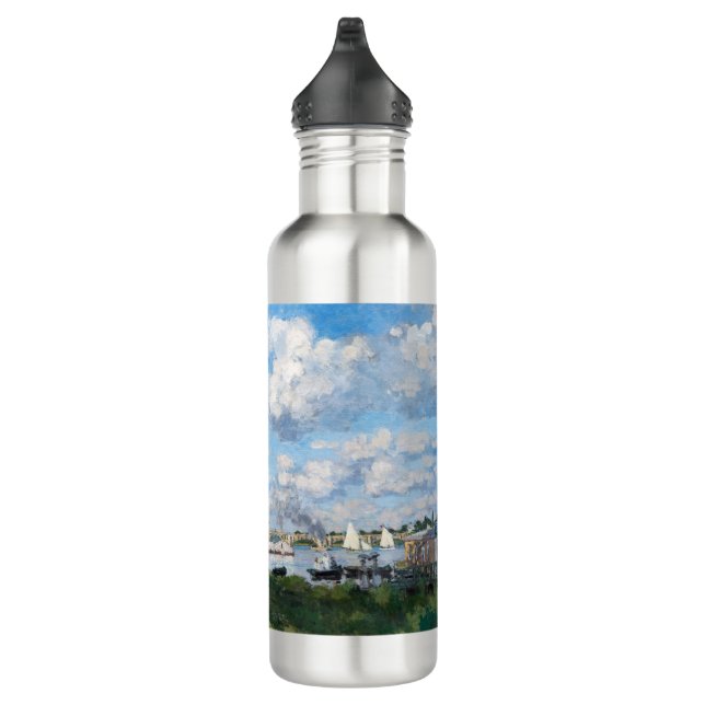Claude Monet - The Basin at Argenteuil Stainless Steel Water Bottle (Right)