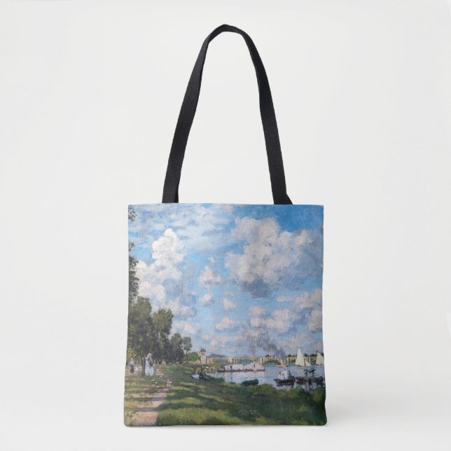 Claude Monet - The Basin at Argenteuil Tote Bag (Front)