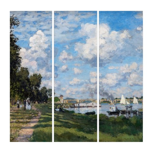 Claude Monet _ The Basin at Argenteuil Triptych