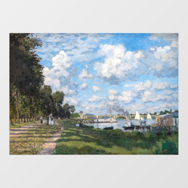 Claude Monet - The Basin at Argenteuil Wall Decal (Front)