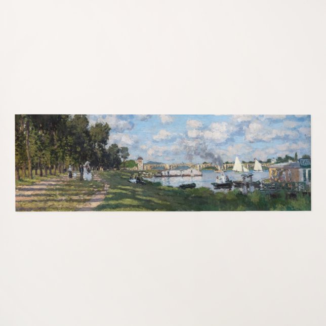 Claude Monet - The Basin at Argenteuil Yoga Mat (Back (Horizontal))