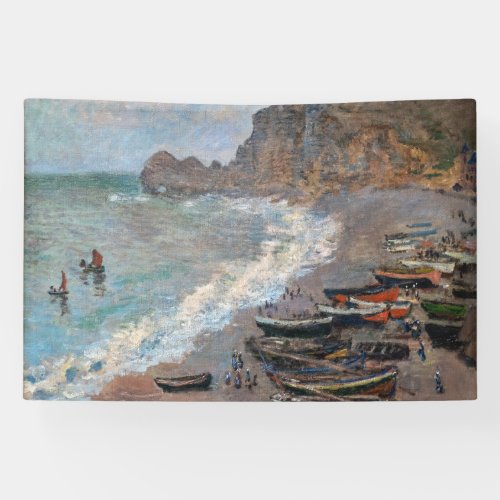 Claude Monet _ The Beach at Etretat Banner