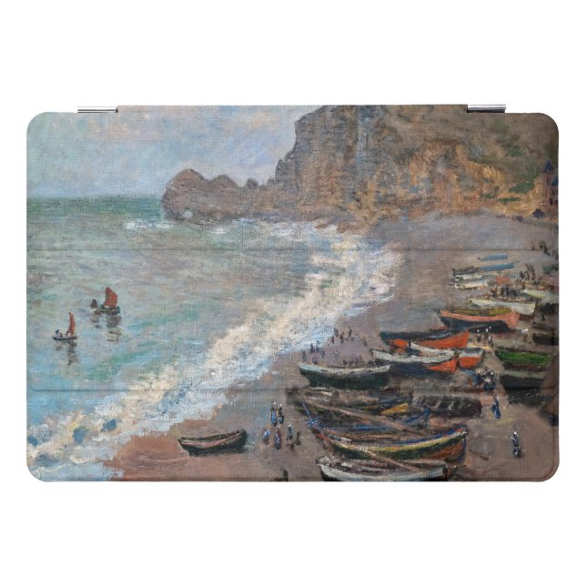 Claude Monet - The Beach at Etretat iPad Pro Cover (Horizontal)