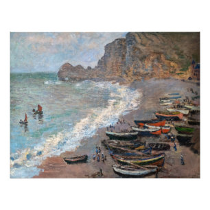Claude Monet - The Beach at Etretat Photo Print
