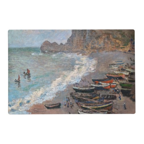 Claude Monet _ The Beach at Etretat Placemat