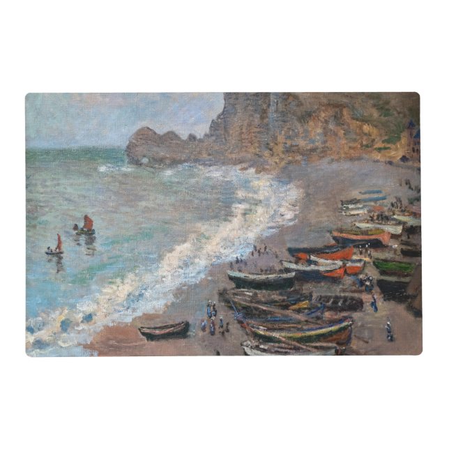 Claude Monet - The Beach at Etretat Placemat (Front)