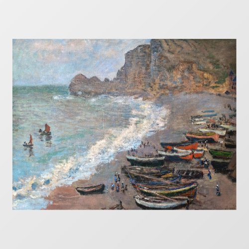 Claude Monet _ The Beach at Etretat Wall Decal