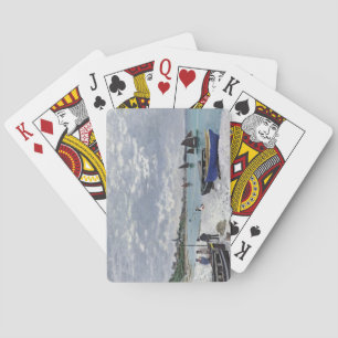 Claude Monet The Beach at Sainte-Adresse Poker Cards