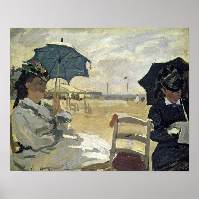 Claude Monet | The Beach at Trouville, 1870 Poster (Front)