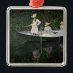 Claude Monet | The Boat at Giverny, c.1887 Metal Ornament<br><div class="desc">The Boat at Giverny,  c.1887 | by Claude Monet | Art Location: Musee d'Orsay,  Paris,  France | French Artist | Image Collection Number: XIR19966</div>