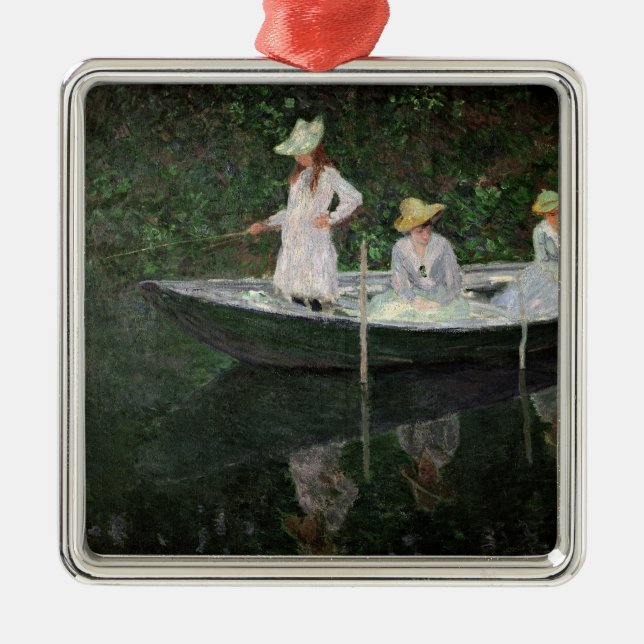 Claude Monet | The Boat at Giverny, c.1887 Metal Ornament (Front)
