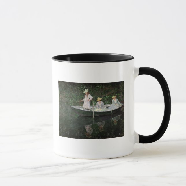 Claude Monet | The Boat at Giverny, c.1887 Mug (Right)