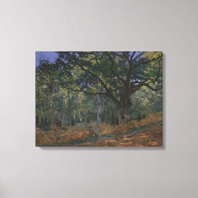 Claude Monet | The Bodmer Oak, Fontainebleau Fores Canvas Print (Front)