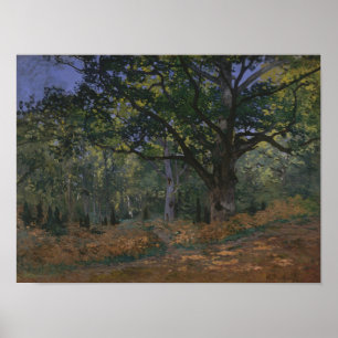 Claude Monet The Bodmer Oak, Fontainebleau Fores Poster