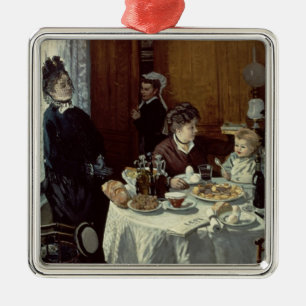 Claude Monet   The Breakfast Metal Ornament