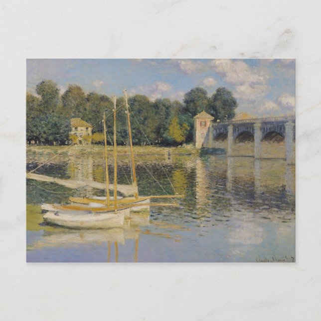 Claude Monet | The Bridge at Argenteuil, 1874 Postcard (Front)
