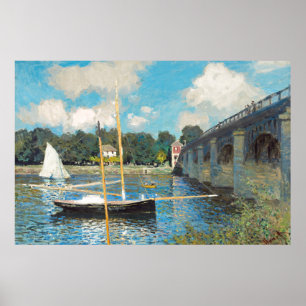 Claude Monet The Bridge at Argenteuil (1874) Poster