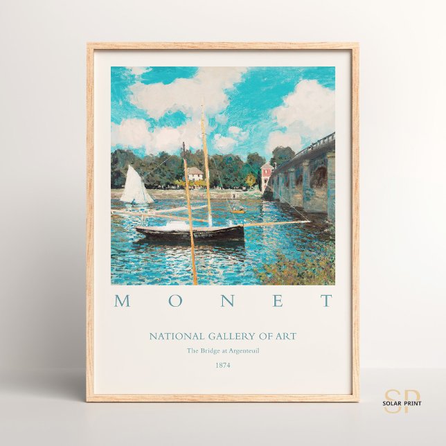 Claude Monet The Bridge at Argenteuil Art Print (Creator Uploaded)