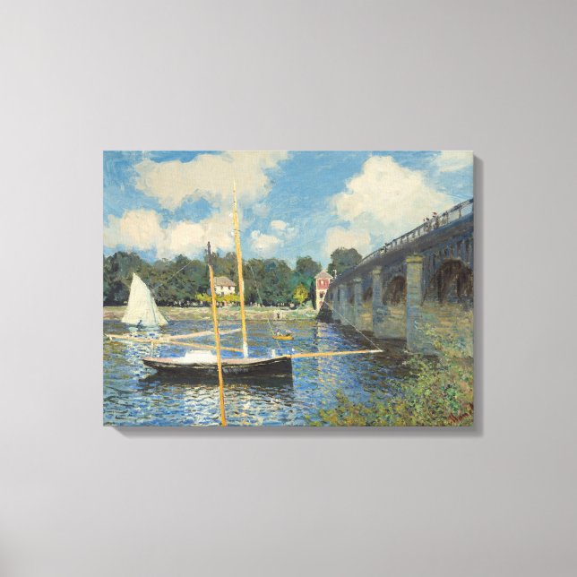 Claude Monet | The Bridge at Argenteuil Canvas Print (Front)