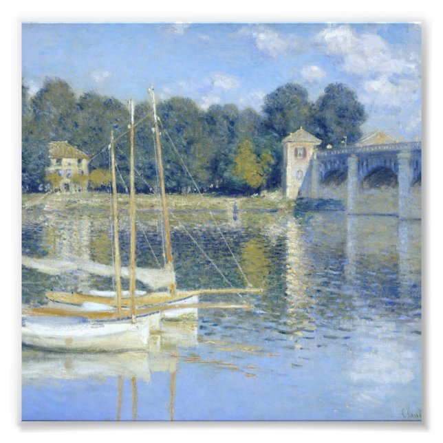 Claude Monet - The Bridge At Argenteuil Photo Print (Front)