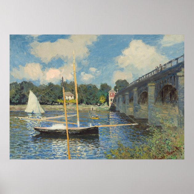 Claude Monet The Bridge At Argenteuil Poster Zazzle   Claude Monet The Bridge At Argenteuil Poster R2a5be43b1a724e22a443e497176ed0de Vevz1 8byvr 630 