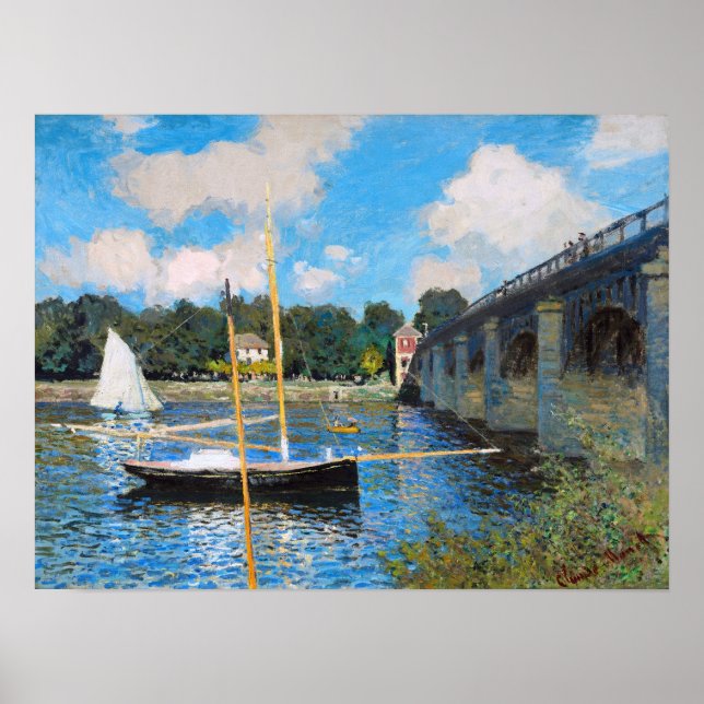 Claude Monet: The Bridge at Argenteuil Poster (Front)