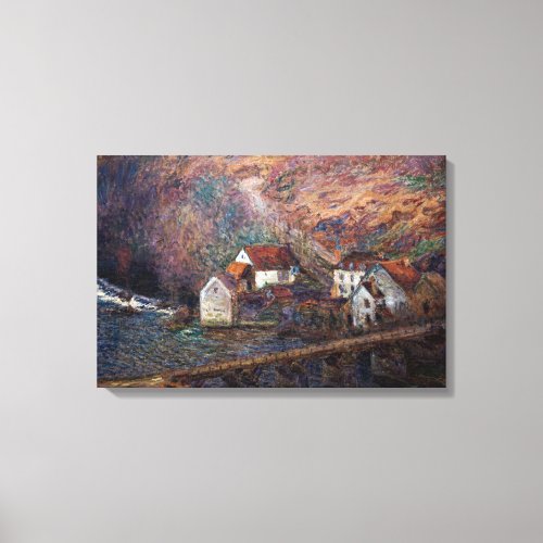 Claude Monet _ The Bridge at Vervy Canvas Print