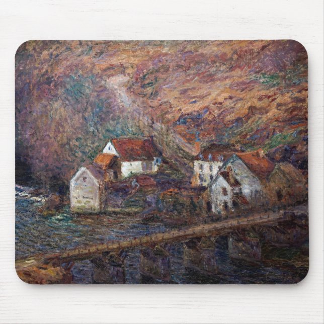 Claude Monet - The Bridge at Vervy Mouse Pad (Front)