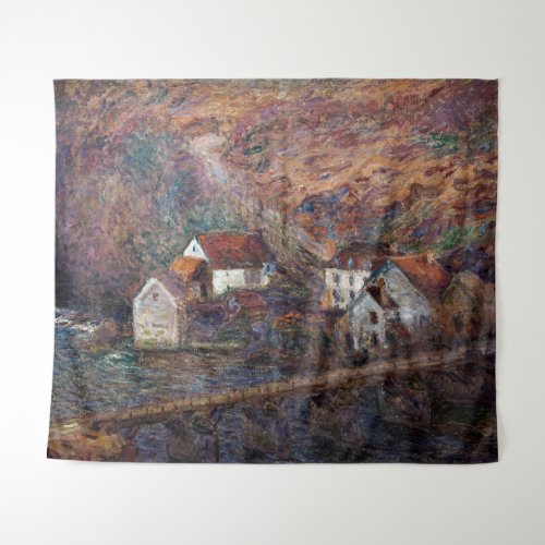 Claude Monet _ The Bridge at Vervy Tapestry