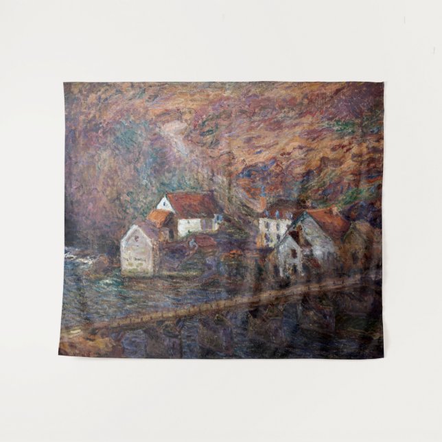 Claude Monet - The Bridge at Vervy Tapestry (Front (Horizontal))