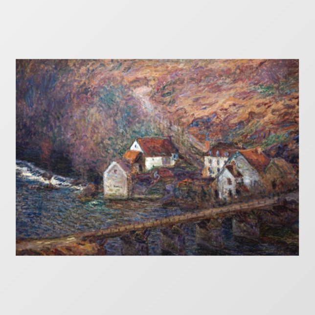Claude Monet - The Bridge at Vervy  Wall Decal (Front)