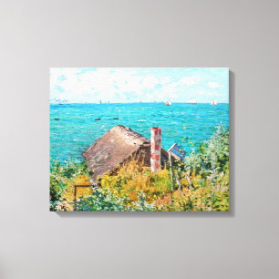 Claude Monet The Cabin At Saint-Adresse Fine Art Canvas Print