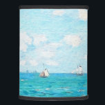 Claude Monet The Cabin At Saint-Adresse Fine Art Lamp Shade<br><div class="desc">Claude Monet The Cabin At Saint-Adresse Fine Art Painting Oscar-Claude Monet was a founder of French Impressionist painting, and the most consistent and prolific practitioner of the movement's philosophy of expressing one's perceptions before nature, especially as applied to plein-air landscape painting. Art by Claude Monet Movement: Impressionism Beautiful artistic vintage...</div>
