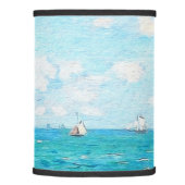 Claude Monet The Cabin At Saint-Adresse Fine Art Lamp Shade (Right)