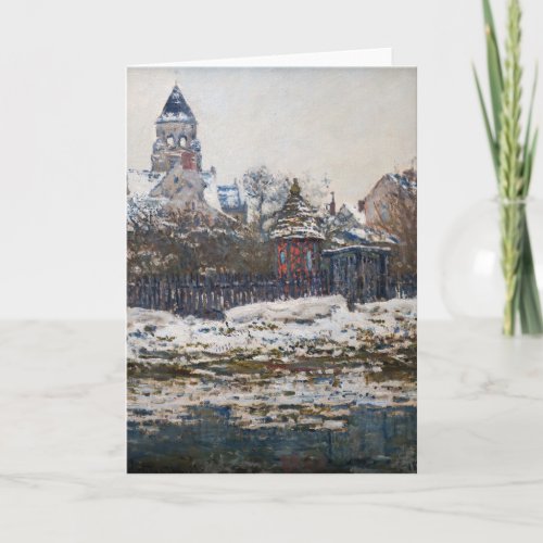 Claude Monet _ The Church at Vetheuil Card